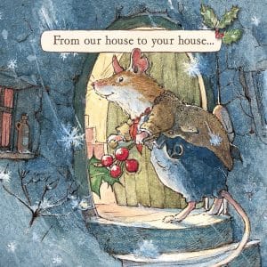 The First Flakes of Snow Christmas Card