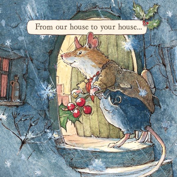 The First Flakes of Snow Christmas Card
