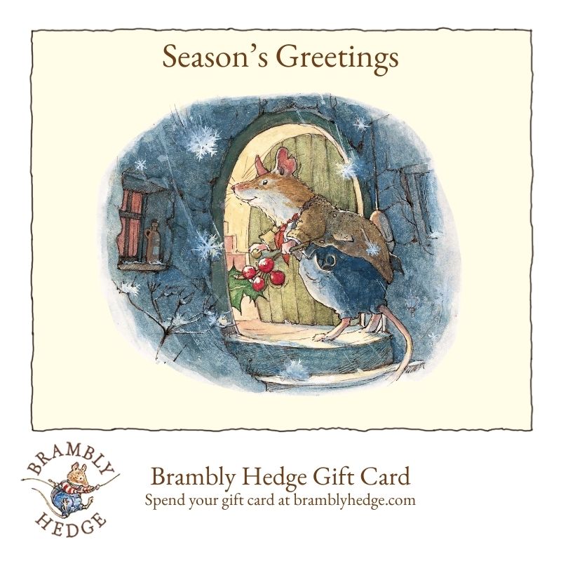 Brambly Hedge Seasons Greetings Christmas Gift Card