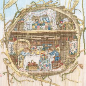 "Tea With The Harvest Mice" Cross Stitch Kit