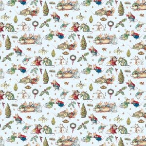 5 sheets of Brambly Hedge Christmas wrapping paper