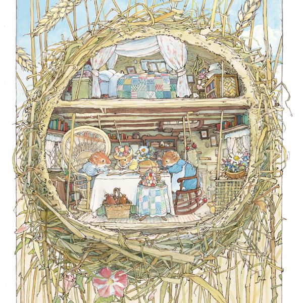 "Tea with the Harvest Mice" Giclée Print